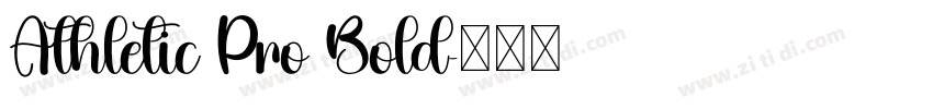 Athletic Pro Bold字体转换
